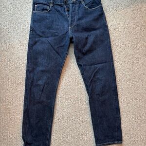 Burrows and Hare Men's Dark Blue Jeans Made in England